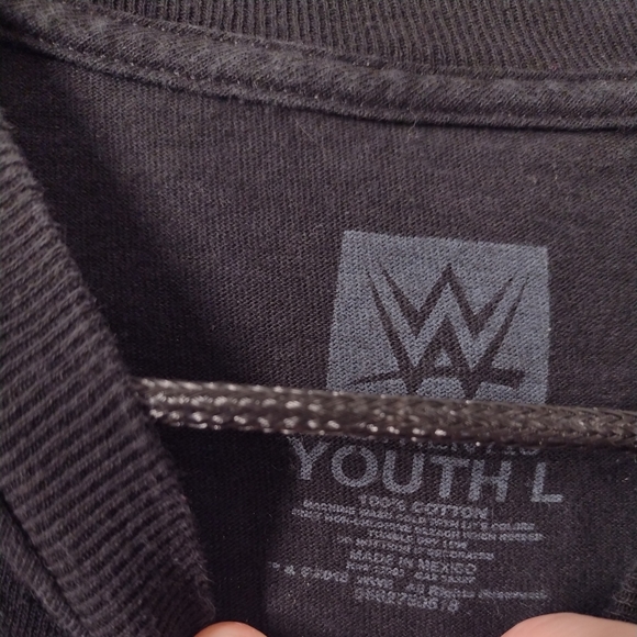 WWE Authentic - " Bad Reputation" Rowdy Rhonda Rousey Black T-shirt Youth Large - Picture 5 of 8